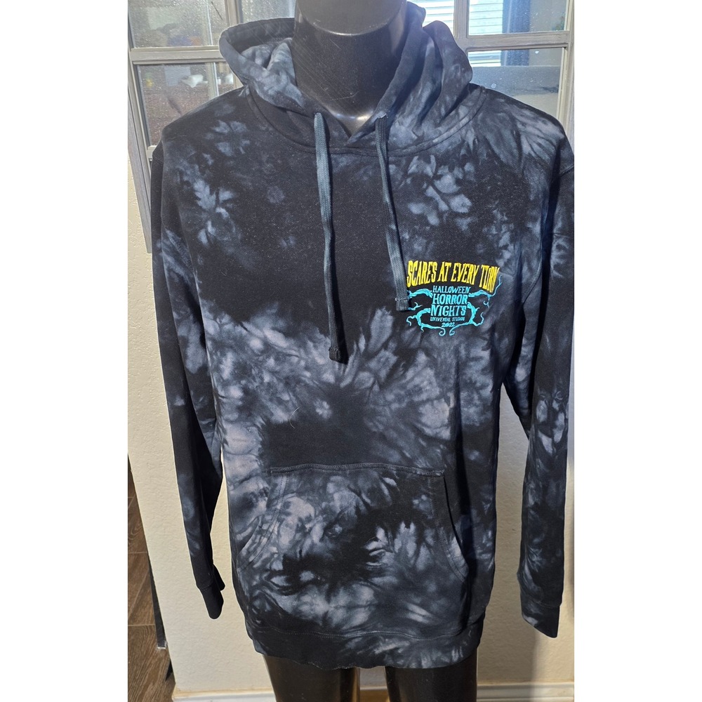 Universal Studios Halloween Horror Nights 2022 Hoodie Mens Large Tie Dye Scares